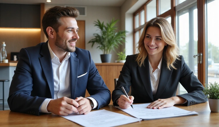 Transaction immobilière réussie